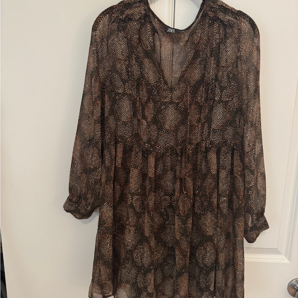 Zara Animal Print Dress